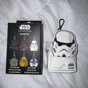 Loungefly White and Black Star Wars Stormtrooper Mini Backpack Coin Purse